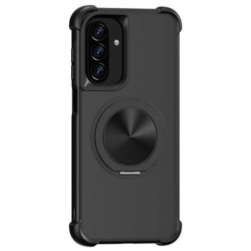 For Samsung Galaxy A26 5G Magnetic Case CD Vein Kickstand TPU + PC Phone Cover - Black - 1
