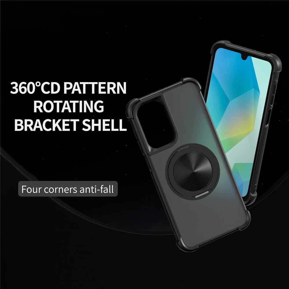 For Samsung Galaxy A26 5G Magnetic Case CD Vein Kickstand TPU + PC Phone Cover - Black - 2
