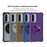 For Samsung Galaxy A36 5G Magnetic Case CD Vein Kickstand TPU + PC Phone Cover - Black - 7