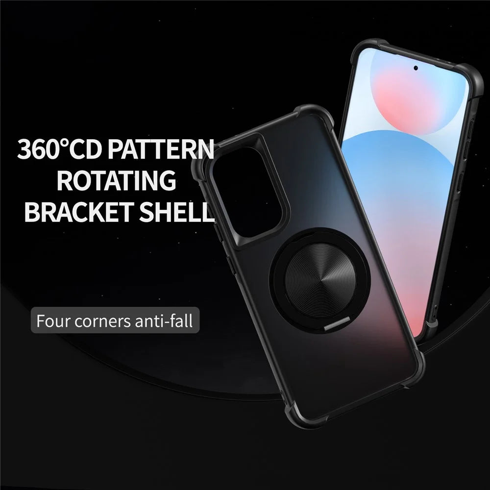 For Samsung Galaxy A56 5G Magnetic Case CD Vein Kickstand TPU + PC Phone Cover - Black - 2