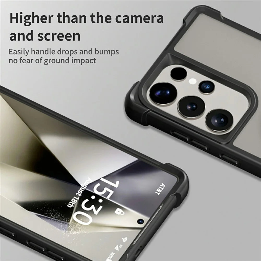 For Samsung Galaxy S24 Ultra Magnetic Case CD Vein Kickstand TPU + PC Phone Cover - Black - 6