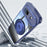 For Google Pixel 9a Magnetic Case PC + TPU Phone Cover with Rotating Metal Kickstand, Lens Protector - Blue - 5