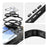 For iPhone 16 Pro Magnetic Case PC + TPU Phone Cover with Rotating Metal Kickstand, Lens Protector - Black - 6