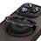 For iPhone 16 Pro Max Magnetic Case PC + TPU Phone Cover with Rotating Metal Kickstand, Lens Protector - Black - 7