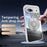 For Google Pixel 8a Magnetic Case PC + TPU Phone Cover with Rotating Metal Kickstand, Lens Protector - Titanium Grey - 2