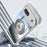 For Google Pixel 8a Magnetic Case PC + TPU Phone Cover with Rotating Metal Kickstand, Lens Protector - Titanium Grey - 4
