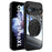 For Google Pixel 9 Pro XL Magnetic Case PC + TPU Phone Cover with Rotating Metal Kickstand, Lens Protector - Black - 1