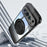 For Google Pixel 9 Pro XL Magnetic Case PC + TPU Phone Cover with Rotating Metal Kickstand, Lens Protector - Black - 5