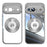 For Google Pixel 9 Magnetic Case PC + TPU Phone Cover with Rotating Metal Kickstand, Lens Protector - Titanium Grey - 1