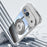 For Google Pixel 9 Magnetic Case PC + TPU Phone Cover with Rotating Metal Kickstand, Lens Protector - Titanium Grey - 4