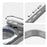 For Google Pixel 9 Magnetic Case PC + TPU Phone Cover with Rotating Metal Kickstand, Lens Protector - Titanium Grey - 6