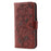 For Google Pixel 8 Pro Case Wallet Stand Imprinted Rose Butterfly PU Leather Phone Cover - Brown - 4