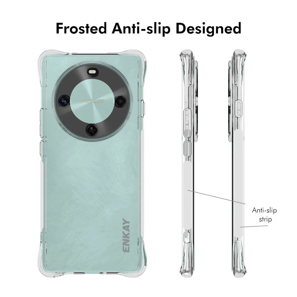 ENKAY HAT PRINCE For Realme 14 Pro 5G Clear Phone Case   Shockproof Anti-slip TPU Cover - Transparent - 4