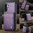 JEEHOOD For Samsung Galaxy A26 5G Leather Back Cover Magnetic Case  J06 Phone Case with Card Bag RFID Blocking - Purple - 4