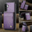 JEEHOOD For Samsung Galaxy A56 5G Leather Back Cover Magnetic Case  J06 Phone Case with Card Bag RFID Blocking - Purple - 4