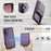 JEEHOOD For Samsung Galaxy A56 5G Leather Back Cover Magnetic Case  J06 Phone Case with Card Bag RFID Blocking - Purple - 5