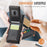 JEEHOOD For Samsung Galaxy S23 Ultra Leather Back Cover Magnetic Case  J06 Phone Case with Card Bag RFID Blocking - Black - 7