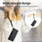 For Samsung Galaxy S25 Edge Zipper Wallet Case Geometry Lines Leather Phone Cover with Strap - Black - 5
