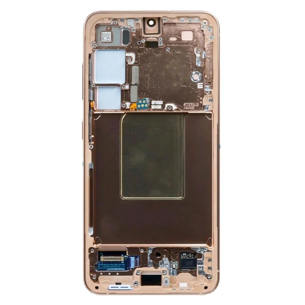 For Samsung Galaxy S24 S921B (EU Version) OEM Grade S AMOLED Screen and Digitizer Assembly + Frame (Without Logo) - Orange - 3
