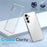 NORTHJO For Samsung Galaxy S24 Case PC + TPU Phone Cover Set with Front Screen Protector + Lens Film - Transparent - 2