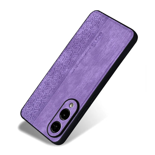 AZNS For Samsung Galaxy S25 Edge Case Protective PU Leather Covered TPU Phone Shell - Purple - 2