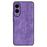 AZNS For Samsung Galaxy S25 Edge Case Protective PU Leather Covered TPU Phone Shell - Purple - 3