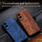 AZNS For Samsung Galaxy S25 Edge Case Protective PU Leather Covered TPU Phone Shell - Purple - 6