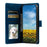 For iPhone 17e / 16e Case Imprinted Totem Skin Feel Wallet Leather Phone Cover - Blue - 2