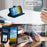 For iPhone 17e / 16e Case Imprinted Totem Skin Feel Wallet Leather Phone Cover - Blue - 6