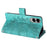 Style 006 For Samsung Galaxy S25 Edge Wallet Case PU Leather Phone Cover Mandala Flower Pattern - Mint Green - 3
