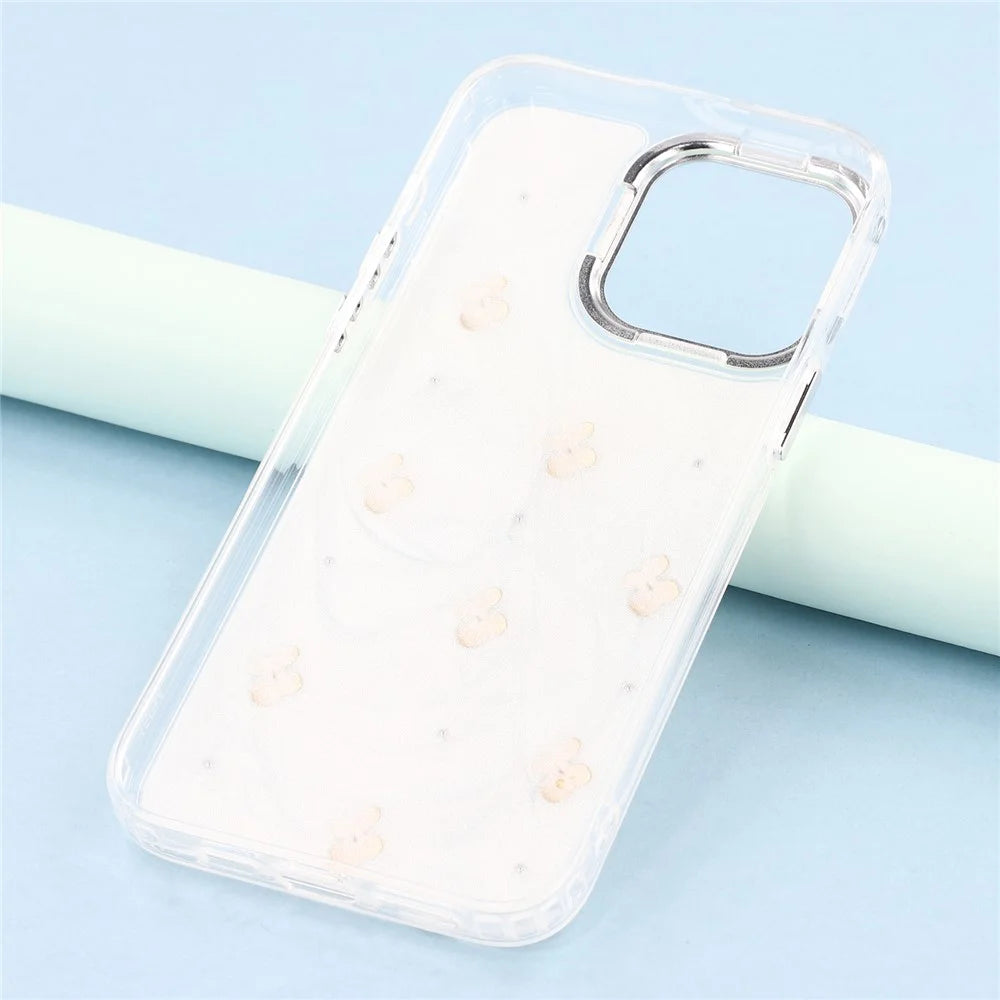 For iPhone 15 Pro Max Case 3D Epoxy Cherry Design Soft TPU Back Cover - 7