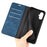For Samsung Galaxy A06 5G Case Skin Touch Leather Wallet Phone Cover - Blue - 5
