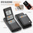 JEEHOOD For Samsung Galaxy S23+ Leather Back Cover Magnetic Case  J06 Phone Case with Card Bag RFID Blocking - Black - 3