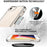 For iPhone 17e / 16e Case PC+TPU Dropproof Transparent Phone Cover - 4