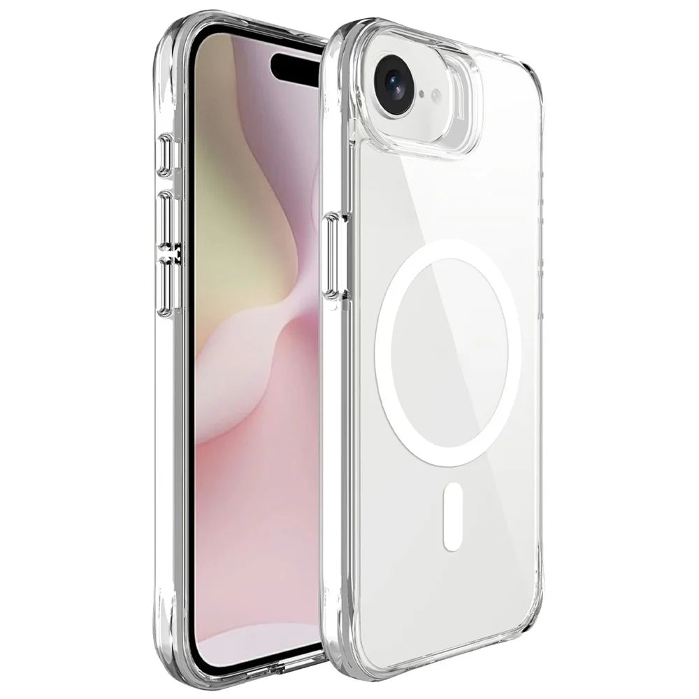 For iPhone 17e / 16e Case Compatible with MagSafe TPU + PC Clear Phone Cover - 1