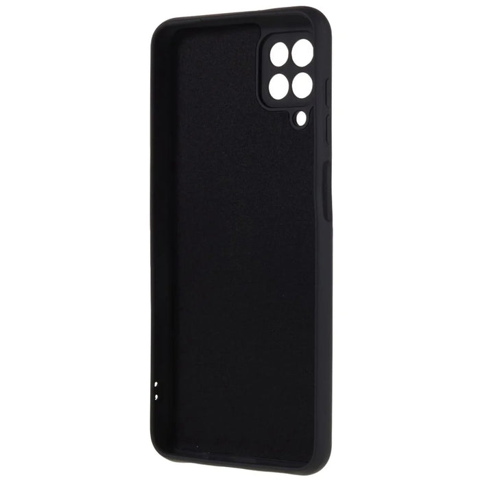 For Samsung Galaxy A12 / M12 / A12 Nacho 4G Liquid Silicone Texture Cellphone Drop-proof Cover 2.0mm Thick Arc Edge TPU Case - Black - 5