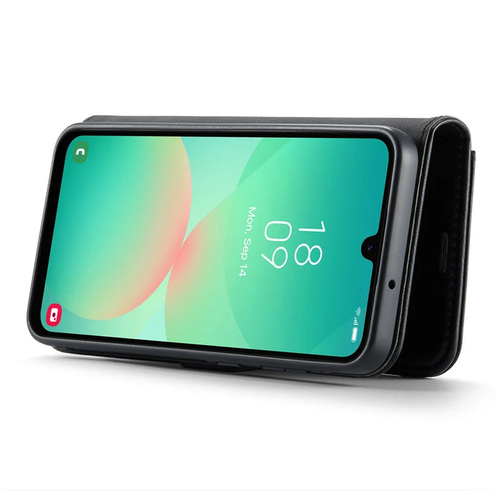 DG.MING for Samsung Galaxy A26 5G Case Detachable Split Leather Phone Cover - Black - 3
