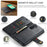 DG.MING for Samsung Galaxy A26 5G Case Detachable Split Leather Phone Cover - Black - 4