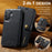 DG.MING for Samsung Galaxy A26 5G Case Detachable Split Leather Phone Cover - Black - 5