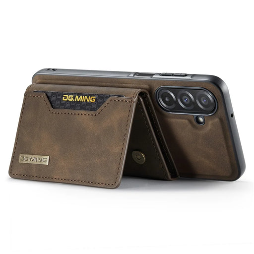 DG.MING M2 Series for Samsung Galaxy A26 5G Case PU + PC + TPU Phone Cover Detachable Wallet - Coffee - 2