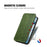 For OnePlus 13 Case Rhombus Imprint PU Leather Wallet Phone Cover - Green - 5