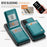 JEEHOOD For Samsung Galaxy S20 5G Leather Back Cover Magnetic Case  J06 Phone Case with Card Bag RFID Blocking - Blue - 3