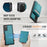 JEEHOOD For Samsung Galaxy S20 5G Leather Back Cover Magnetic Case  J06 Phone Case with Card Bag RFID Blocking - Blue - 5