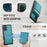 JEEHOOD For Samsung Galaxy S20 Plus 5G Leather Back Cover Magnetic Case  J06 Phone Case with Card Bag RFID Blocking - Blue - 5
