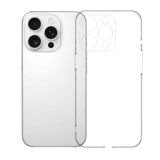 KALEBOL For iPhone 16 Pro Clear Case  1.5mm Thickened TPU Shockproof Phone Cover - Transparent - 1