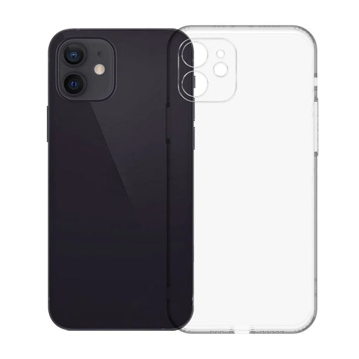 KALEBOL For iPhone 12 6.1 inch Clear Case  1.5mm Thickened TPU Shockproof Phone Cover - Transparent - 1