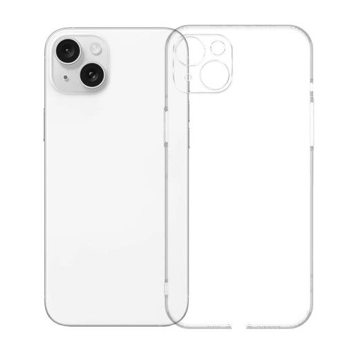 KALEBOL For iPhone 15 Plus Clear Case  1.5mm Thickened TPU Shockproof Phone Cover - Transparent - 1