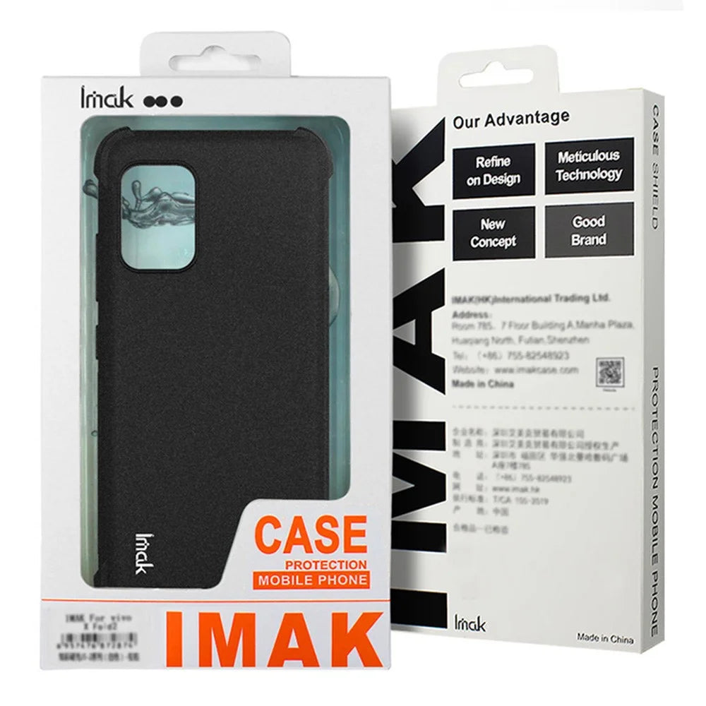 IMAK For Asus Zenfone 12 Ultra 5G Case TPU Phone Cover Airbag Shockproof Protection - Matte Black - 6