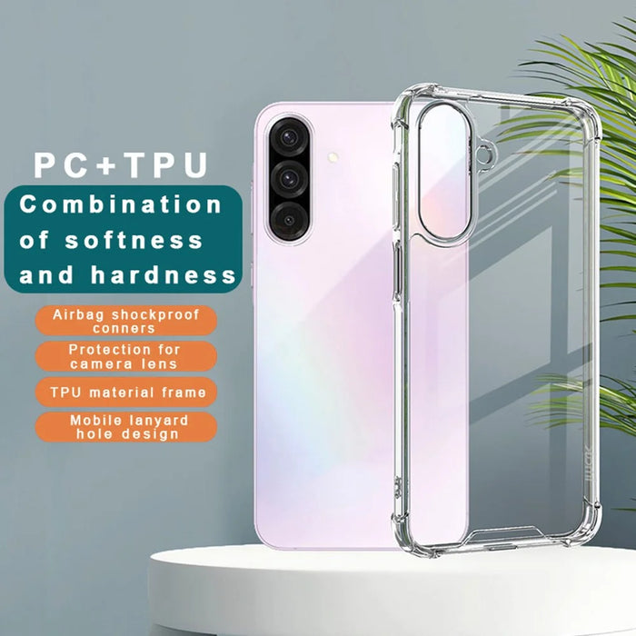 IMAK For Samsung Galaxy A26 5G Case PC+TPU Shockproof Clear Phone Cover - 3