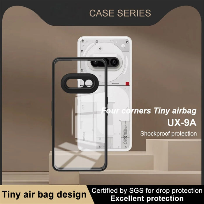 IMAK UX-9A Series for Nothing Phone (3a) Case Clear TPU PC Phone Cover Reinforced Corners - 5